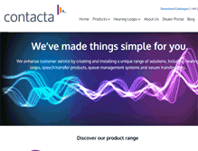 Tablet Screenshot of contacta.co.uk